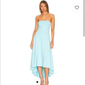 Susana Monaco strapless maxi dress in blue revolve